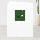 Funny Golf Birthday Card Karte (Rückseite)
