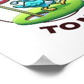 Funny Golf Birthday Happy Birdie Golfer Kids Boys Poster (Ecke)