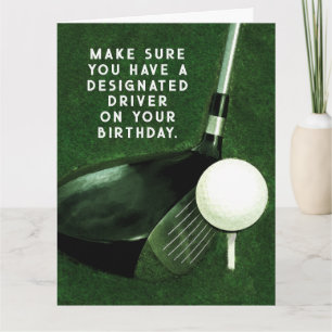 Funny Golf Birthday Karte