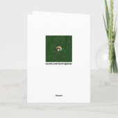 Funny Golf Birthday Karte (Rückseite)