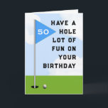 Funny Golf Birthday Karte<br><div class="desc">Kreative Golf Geburtstagskarte für Golfer. So personalisieren Sie Text bearbeiten, um Namen und Alter hinzuzufügen oder auf andere Weise anpassen.</div>