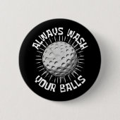 Funny Golf Button (Vorderseite)