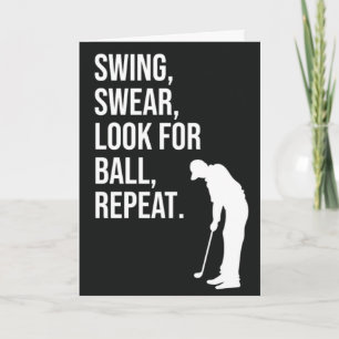 Funny Golf Cards für Freunde Golfer Ihm Karte
