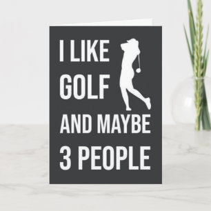 Funny Golf Cards für ihre Frauen Golfday Golfaddie Karte