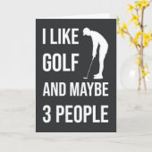 Funny Golf Cards Sportlicher Spaß für Golfer Karte (Gelbe Blume)