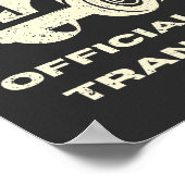 Funny Golf Cart | Offizieller Snacktransporter Poster (Ecke)