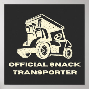 Funny Golf Cart   Offizieller Snacktransporter Poster