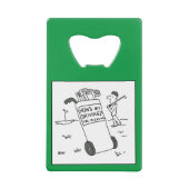 Funny Golf Cartoon. Geldbeutel Flaschenöffner (Vorderseite)