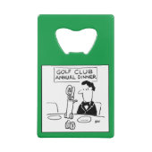 Funny Golf Cartoon. Geldbeutel Flaschenöffner (Rückseite)