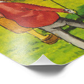 Funny golf chase fotodruck (Ecke)