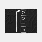 Funny Golf Chemical Elements Periodic Table Golf L Fleecedecke (Vorderseite (Horizontal))