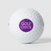Funny Golf Chick Golfball (Vorderseite)