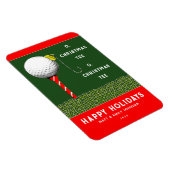 Funny Golf Christmas Card Magnet (Rechte Seite)