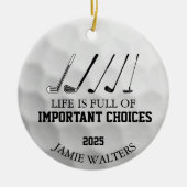 Funny Golf Christmas, Funny Golf Geschenke für Gol Keramik Ornament (Vorne)