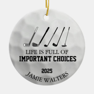 Funny Golf Christmas, Funny Golf Geschenke für Gol Keramik Ornament