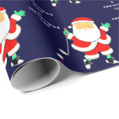 Funny Golf Christmas Geschenkpapier (Rolleneckpunkt)