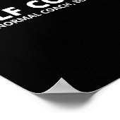 Funny Golf Coach Definition Golfwagen Poster (Ecke)