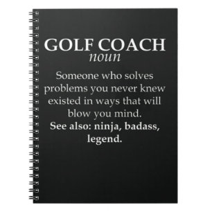 Funny Golf Coach Geschenke für Tauchlehrer Notizblock