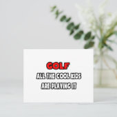 Funny Golf Coach Shirts und Geschenke Postkarte (Stehend Vorderseite)