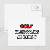 Funny Golf Coach Shirts und Geschenke Postkarte (Vorne/Hinten)