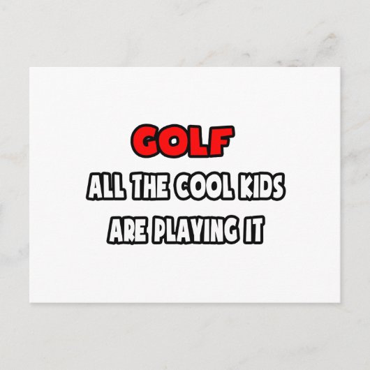 Funny Golf Coach Shirts und Geschenke Postkarte (Vorderseite)