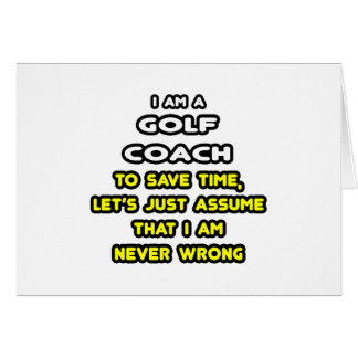Funny Golf Coach T - Shirt und Geschenke
