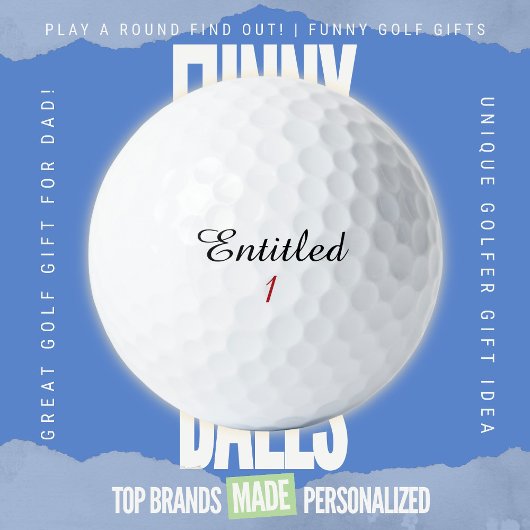 Funny Golf Dad Trash Talk Entitled Parody Script A Golfball