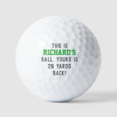 Funny Golf Dad Trash Talk Yours Is 20 Yards Back Golfball (Vorderseite)