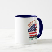 Funny Golf Dad word art  Tasse (VorderseiteRechts)