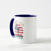 Funny Golf Dad word art  Tasse (Vorderseite Links)
