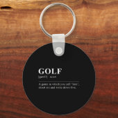 Funny Golf Definition Schlüsselanhänger (Vorderseite)