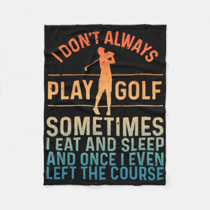 Funny Golf Design Damen Golf Spieler Golfer Fleecedecke