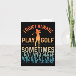 Funny Golf Design Damen Golf Spieler Golfer Karte