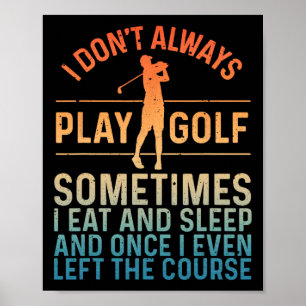 Funny Golf Design Damen Golf Spieler Golfer Poster