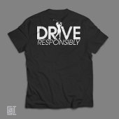 Funny Golf Drive Responsibly Woman Golfer T-Shirt