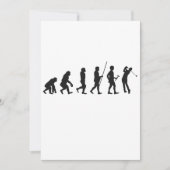 Funny Golf Evolution of Man Geschichte des Golfens Einladung (Vorderseite)