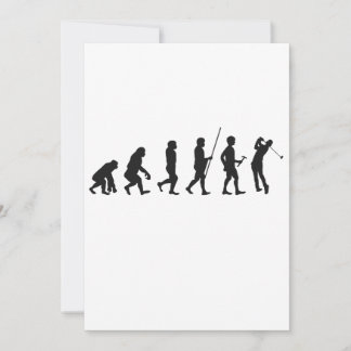 Funny Golf Evolution of Man Geschichte des Golfens Einladung