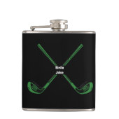 Funny Golf Flask - Custom Golfer Gift & Barware Flachmann (Vorderseite)