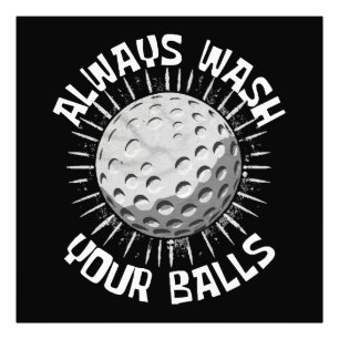 Funny Golf Fotodruck