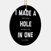 Funny Golf für Männer Frauen in einem Golfspiel Keramik Ornament (Rechts)