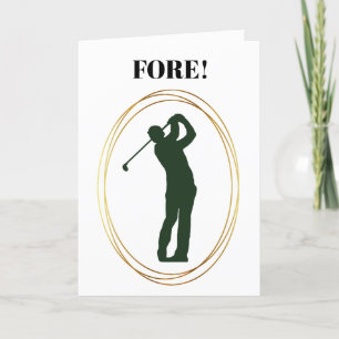 Funny Golf Geburtstagskarte für Männer Karte