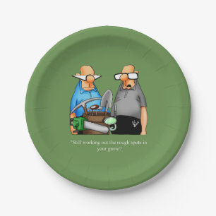 Funny Golf Geeignete Geburtstags-Teller Pappteller