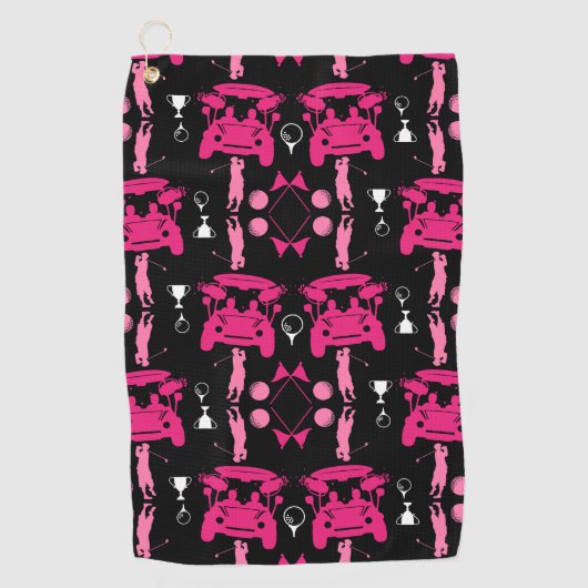 Funny Golf Geschenk für Anfänger Golfhandtuch (Vorderseite)