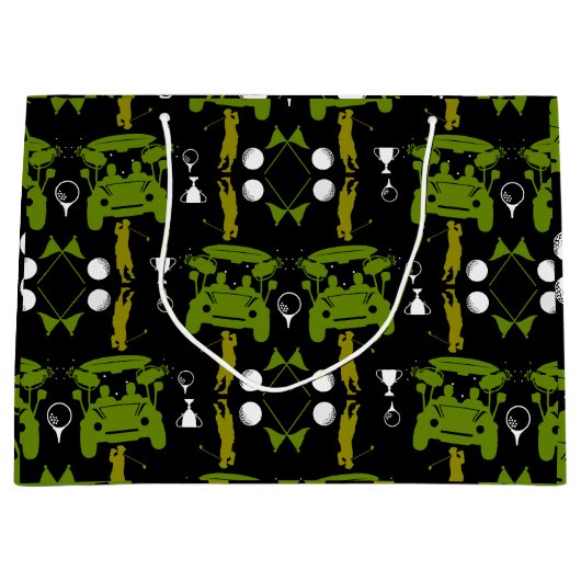 Funny Golf Geschenk für Anfänger Große Geschenktüte (Vorderseite)