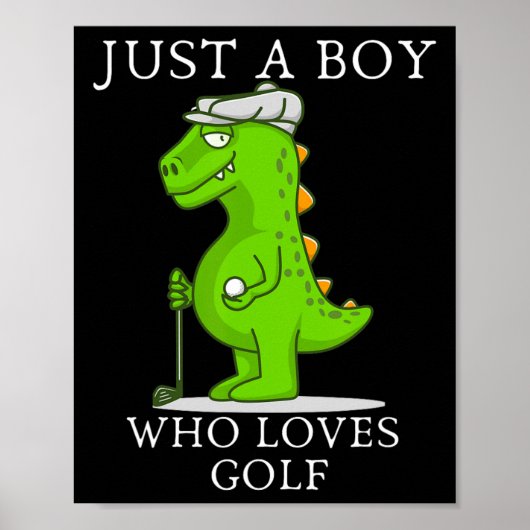 Funny Golf Geschenk für Jungs Kinder Golf Spielfel Poster (Vorne)