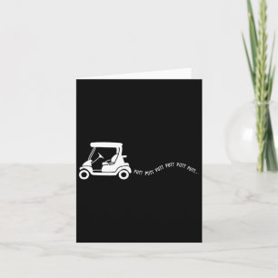 Funny Golf Geschenk Golfspielen Cart Jota Putt Bir Karte