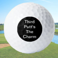 Funny Golf Geschenk Joke Dritter Putt ist der Char