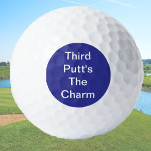 Funny Golf Geschenk Joke Dritter Putt ist der Char Golfball