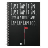 Funny Golf Geschenke Golfer Spaß Joystick Notizblock (Vorderseite)