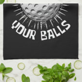 Funny Golf Geschirrtuch (Gefaltet)